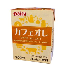 南日本酪農協同 デーリィ カフェオレ 200ml×24本 九州 南日本酪農協同デーリィ 常温保存 ロングライフ