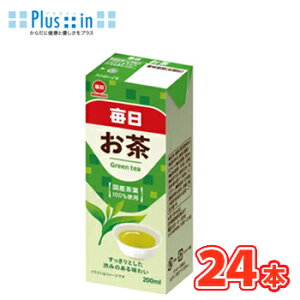 毎日牛乳 毎日お茶 200ml× 24本入 紙パック〔お茶 おちゃ 日本茶 緑茶 国産茶葉〕