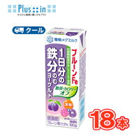 雪印　メグミルク　プルーンFe 1日分の鉄分のむヨーグルト糖質・カロリーオフ190g×18本/【クール便】　…