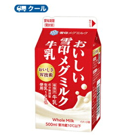 雪印　メグミルク　おいしい雪印メグミルク牛乳【500ml×20本入】　クール便　 　〔雪印　メグミルク　クール便　乳製品　牛乳〕