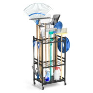 翌日配送 収納ラック スチールラック 工具ラック ガレージ収納 庭 ガーデンツールオーガナイザー ガーデ…