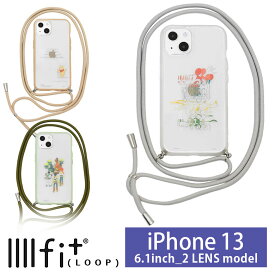 ディズニー ピクサー IIIIfit Loop iPhone 13 ケース ストラップループ付き ドナルド プルート グーフィー グッズ ハイブリッド iPhone13 スマホケース カバー ハードケース 肩掛け かわいい アイホン アイフォン オシャレ