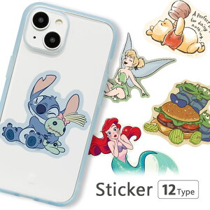 ディズニー・ピクサーキャラクター モバイルステッカー デコレーションシール 3枚セット ステッカー 耐水 グッズ エイリアン アリエル ベル ラプンツェル プリンセス リトル・グリーン・メ