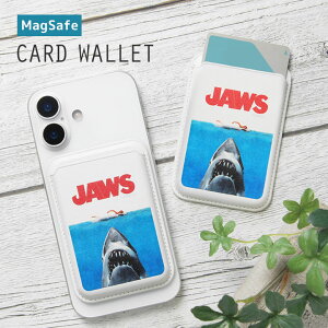 JAWS �W���[�Y MagSafe �J�[�h�E�H���b�g PU���U�[ �w�ʃ|�P�b�g �J�[�h�P�[�X ���^ �X���� �}�O�l�b�g�� ���� ���� �L�����N�^�[ ���킢�� iPhone 17 Air 16 15 14 13 �}�O�Z�[�t �G��