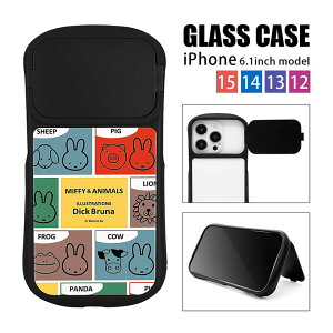 (N[|zz 11/19 23:59܂) ~btB[ MIFFYANIMALS iPhone15 14 13 12V[Y 6.1inchfΉ KXP[X X^h@\t JK[h iPhone 14Pro iPhone13 iPhone12 pro ACtH ACz 