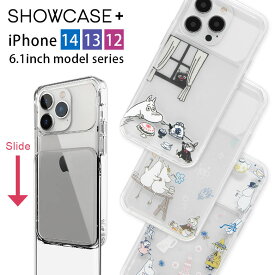 ムーミン SHOWCASE+ iPhone14 13 12シリーズ 6.1inchモデル対応 写真やカードが入るケース クリアカバー スナフキン リトルミイ カメラガード 透明 クリア クリアケー カバー ジャケット アイホン アイホン iPhone 14 Pro