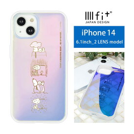 ピーナッツ IIIIfit Clear iPhone 14 クリアケース グッズ スマホケース iPhone14 ケース カバー ジャケット ネイチャー オーロラ PEANUTS クリア アイホン アイフォン オシャレ iPhone13 6.1インチ iPhone 13 ハードケース