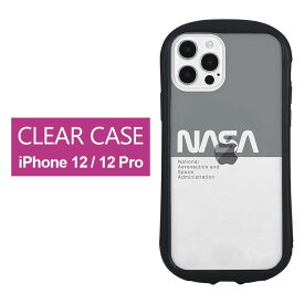 NASA iPhone 12 iPhone12Pro クリアケース キズ防止 カバー ハイブリッド 透明 iPhone12pro シンプル スマホ ケース カバー ジャケット ナサ アメリカ航空宇宙局 ワーム ロゴ グレー 灰色 かわいい アイフォン 12プロ アイホン 12Pro