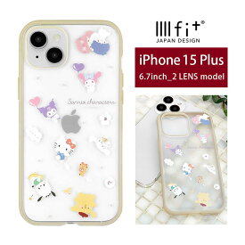 サンリオ IIIIfit Clear iPhone 15 Plus ケース クリアケース iPhone15 plus カバー ジャケット キャラクター グッズ かわいい アイホン 15 プラス アイフォン iPhone 15Plus 6.7インチ