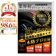未塗装樹脂 ガラスコーティング剤 ガラコート 未塗装樹脂専用 ブラックコート 3年間 超耐久 超撥水 コー…