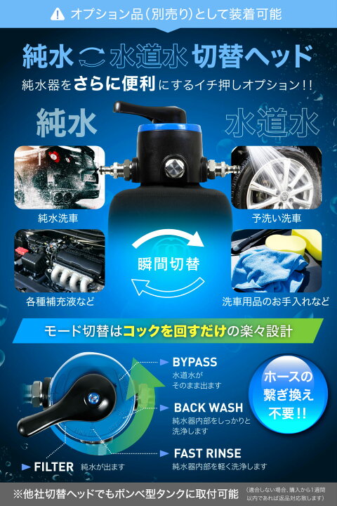 楽天市場】ガラコート 純水器 洗車用 【1年間製品保証】 本格純水器 