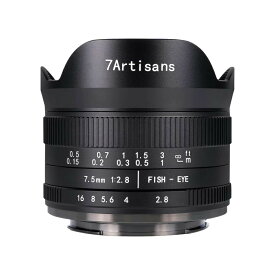 「正規品】7artisans 7.5mm F2.8 II 魚眼レンズ Panasonic / Olympus M4/3マウント対応 APS-Cサイズ対応 Fish-eye II 七工匠