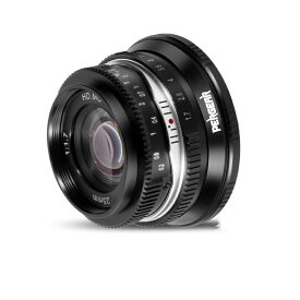 Pergear 25mm F1.7 交換レンズ 大口径 マニュアル APS-C 小型 軽量 カメラレンズ 日常撮影 ポートレート ストリート写真 風景撮影に最適 (黒, Fuji Xマウント/Sony Eマウント/M4/3マウント)