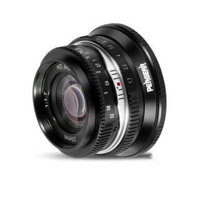 【高コスパ】Pergear 25mm F1.7 交換レンズ 大口径 マニュアル APS-C 小型 軽量 カメラレンズ 日常撮影 ポートレート ストリート写真 風景撮影に最適 (黒, Fuji Xマウント/Sony Eマウント/M4/3マウント)