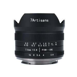 7artisans 7.5mm F2.8 II ჌Y APS-CTCYΉ@Panasonic / Olympus M4/3}EgΉ /Sony~[Jp \j[E}EgΉ Fish-eye II Hyzz