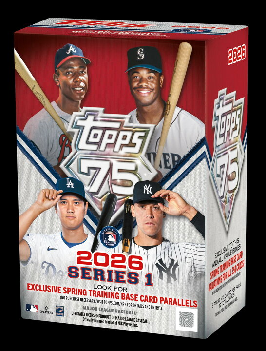 楽天市場】2026 Topps Baseball Series 1 - Value Box 75周年記念BOX 