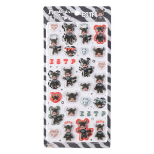 16TYPEMATE×monchhichi ����邫���V�[��/ESTP�����`�b�` ���񂿂��� �Z�L�O�`