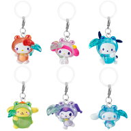 【全6種コンプリートセット】サンリオキャラクターズ けろけろパーティー めじるしアクセサリー バンダイ…