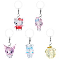 【全5種コンプリートセット】サンリオキャラクターズ クリスタルめじるしアクセサリー バンダイ ガチャガ…