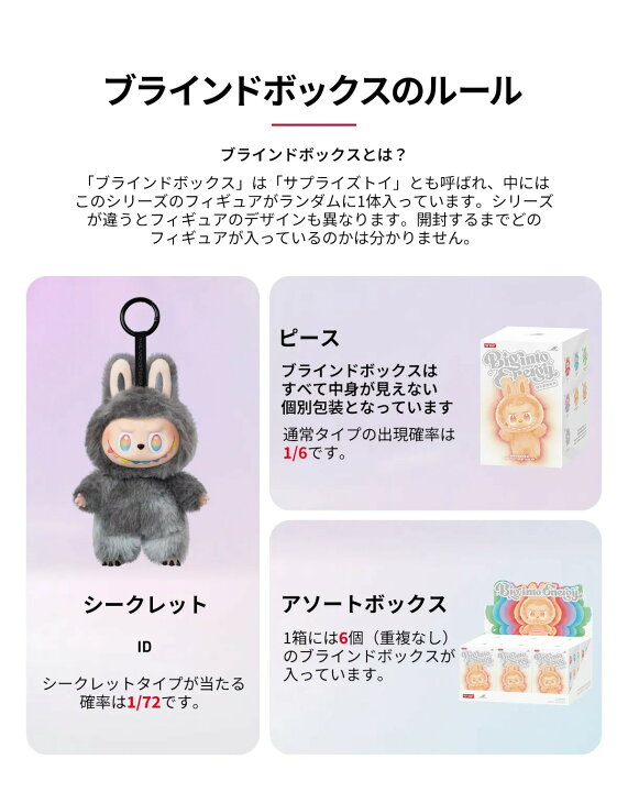 楽天市場】【正規品】新品未開封 Labubu POP MART THE MONSTERS Big 
