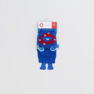 EXPO2025 ミャクミャク ソックス ぬいぐるみ風資材付き ブルー 23-25cm LADIES 関西・大阪万博 プレゼント 贈り物 お土産