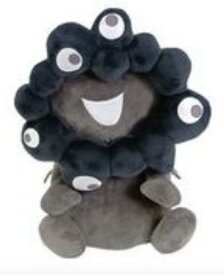 EXPO2025 ミャクミャク お手玉風 ぬいぐるみ S 黒 ブラック 関西・大阪万博 Sサイズ