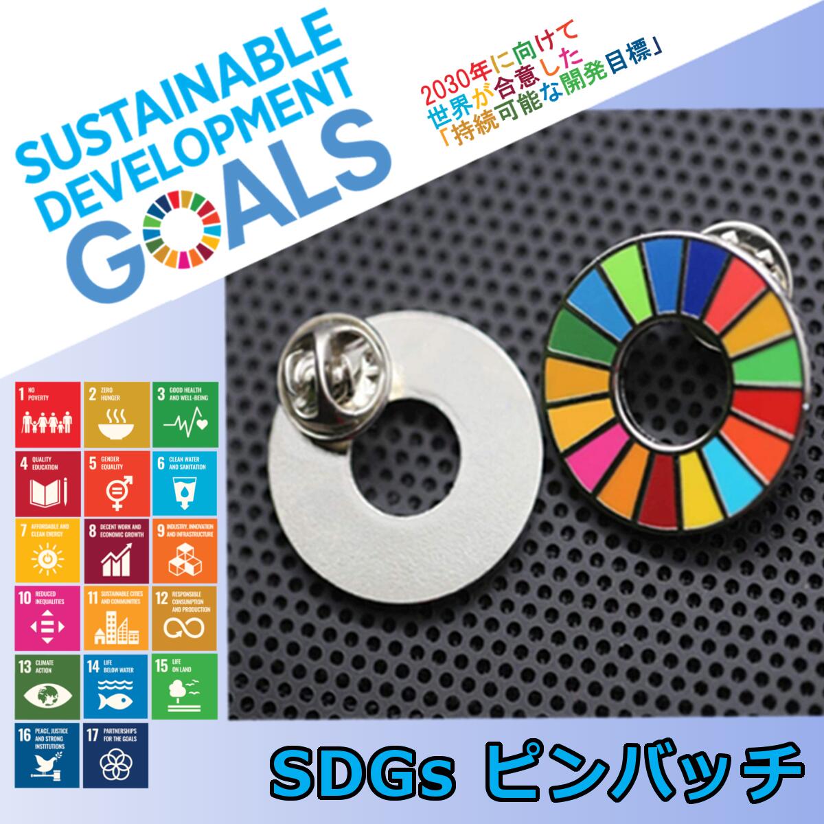 お得な５個セット ５個セット SDGs バッジ ピンバッチ バッヂ エスディージーズ 国連公式最新仕様 1個 バタフライクラッチ 業界No.1 留め具 ご予約品