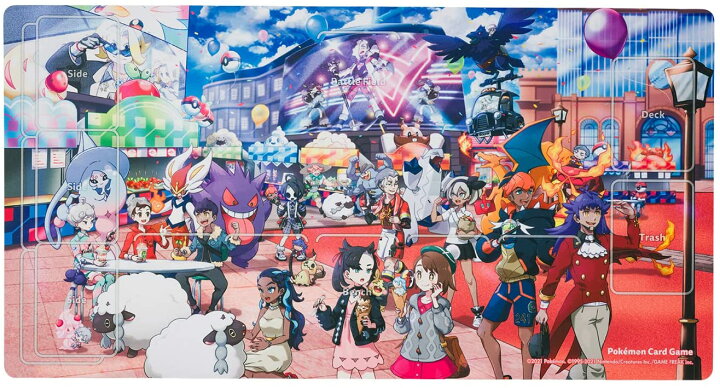 楽天市場 ポケモンカードゲーム ラバープレイマット Pokemon Trainers Off Shot Jugem 楽天市場店
