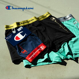 《SALE価格20%OFF》【Champion】チャンピオン CM6-P202 ボクサーパンツ/全2色パンツ アンダーウェア ボクサーパンツ メンズ 下着 インナー ワンポイント ブルー ネイビー レッド ブラック 黒 赤 ギフト プレゼント