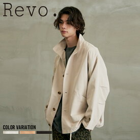 《SALE価格10%OFF》【Revo.】オーバーサイズ ミリタリー ジャケット/全3色 アウター ジャケット オーバーサイズ ミリタリー 秋 冬 おしゃれ おでかけ メンズ アイボリー ベージュ ブラック