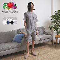 ＜SALE価格50%OFF＞【FRUIT OF THE LOOM】CREW NECK WAFFLE ROOM WEAR SET/全4色 ルームウエア ギフト プ…