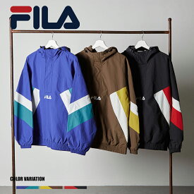 《SALE価格10%OFF》【FILA】カラーフードアノラック/全3色 アウター ジャケット カジュアル おしゃれ ロゴ スポーツ メンズ