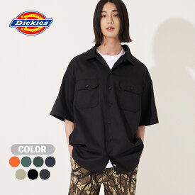 ★SALE価格30%OFF★【Dickies】1574 SHORT SLEEVE WORK SHIRT/全7色 トップス シャツ ワークシャツ ストリート ロゴ メンズ