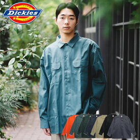 【Dickies】574 LONG SLEEVE WORK SHIRT/全7色 トップス シャツ ワークシャツ カジュアル シンプル おしゃれ ストリート ロゴ メンズ