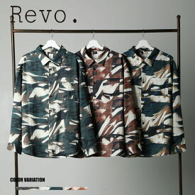 【Revo.】オールプリントLSシャツ/全3色 トップス 秋 冬 おしゃれ カジュアル ヴィンテージ 古着 メンズ