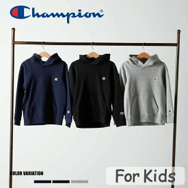 《SALE価格10%OFF》【Champion】CK-Y101 HOODED SWEATSHIRT/全3色 トップス フード スウェット カジュアル かわいい シンプル ロゴ 男の子 女の子 キッズ