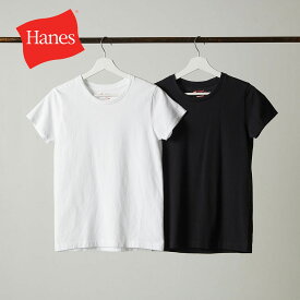＼2枚セット／レディース【Hanes】HW5320 2PクルーネックTシャツ /全1色 トップス Tシャツ 春 夏