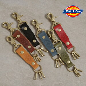 ★SALE価格10%OFF★【Dickies】DICKIES レバーナスカン キーホルダー/全6色 キーホルダー キーリング レザー 栃木レザー 国産 日本製 ギフト プレゼント メンズ レディース ユニセックス