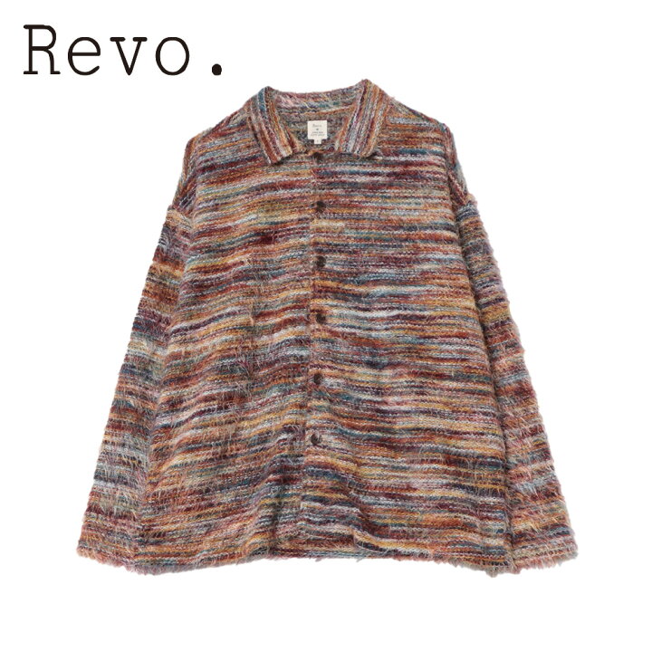 楽天市場】【Revo.】モヘアライクマルチカラーシャツニット/全2色 