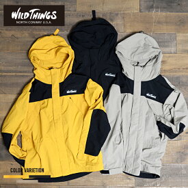 《SALE価格30%OFF》【WILDTHINGS】ワイルドシングス シャモニージャケット/全3色ナイロン ジャンバー マウンテンパーカー メンズ レディース グレー ベージュ ブラック 黒 イエロー 切り替え 55337000 送料無料