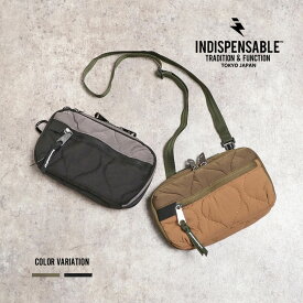 《SALE価格30%OFF》【INDISPENSABLE】インディスペンサブルMULTI POUCH WIZZ OQ/全2色バッグ ポーチ マルチポーチ メンズ レディース ユニセックス アウトドア ナイロン カーキ ブラック