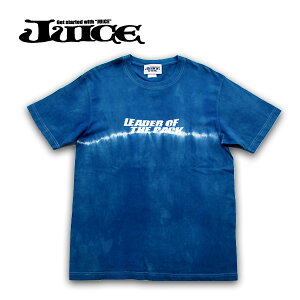 JUICE�i�W���[�X�jJUICE TEE [ LEADER OF THE PACK] indigo ������ �����Y�E���f�B�[�X�ET�V���c�E�^�C�_�C�ETIE-DYE �O���t�B�b�N�E�A�E�g�h�A�E���[�h�o�C�N�E���]�ԁE���S ju-062