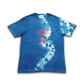 JUICE（ジュース） "JUICE × ASCENSION コラボ【Lunar phase -Front-】藍染・インディゴ染め・メンズ(mens)・レディース(ladys)・Tシャツ(T-shirt)・タイダイ juice-051