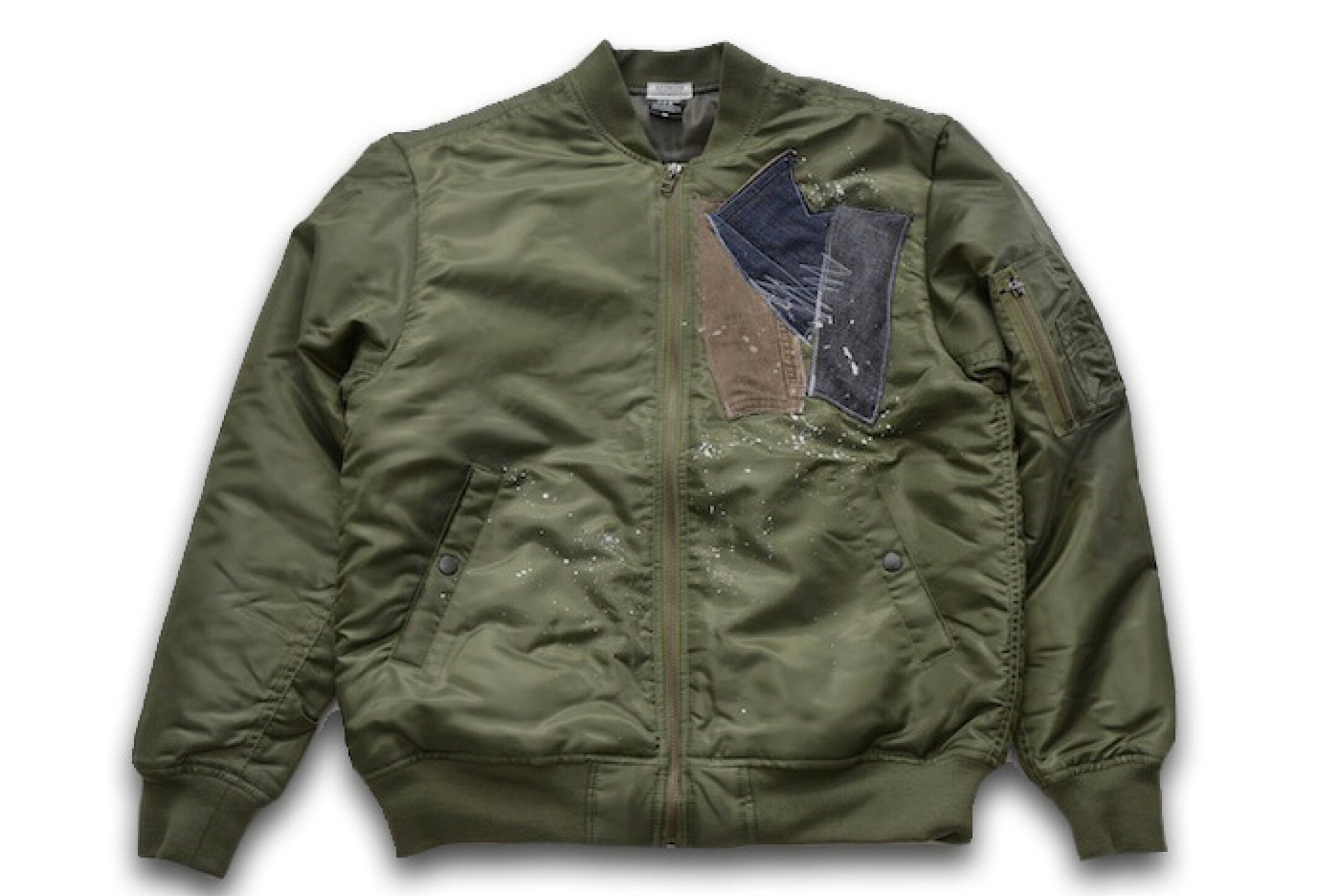 MA-1 デニムパッチワーク