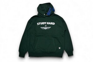 ASCENSION × GOODSEEKER W�l�[�� �h���q�����߃p�b�`���[�N�w�r�[�E�F�C�g�v���I�[�o�[�p�[�J STUDY HARD Heavy weight pullover parka as-1276