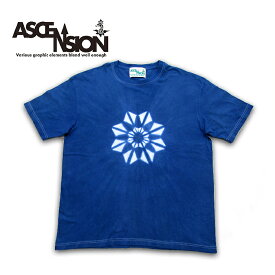 タイダイ Tシャツ TIE DYE INDIGO 藍染め Tシャツ インディゴ染め メンズ レディース Tシャツ T-shirt タイダイ TIE-DYE キャンプ アウトドア as-491