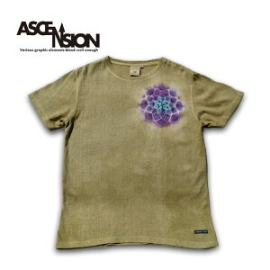 �^�C�_�C �w���v T�V���c A HOPE HEMP × ASCENSION HEMP TEE �֑ɗ�Tie-Dye Natural Brown Dye as-851