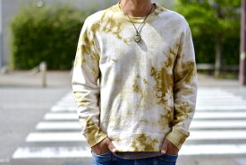 タイダイスウェット トレーナー ASCENSION（アセンション）Light Sweat Natural Brown Dye 黒部の名水染シリーズas-866