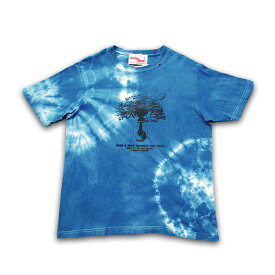 ASCENSION（アセンション） JUICE × ASCENSION コラボ【 Grow A Hand 】（藍染・インディゴ染め・メンズ(mens)・レディース(ladys)・Tシャツ(T-shirt)・タイダイ・アウトドア(outdoor) as-318