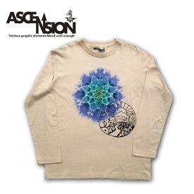 ASCENSION（アセンション） タイダイロングTシャツ【未来は僕らの手の中】- LIMITED EDITION All Hand Made（オールハンドメイド)（曼荼羅・Tシャツ・野外フェス・タイダイ・ストリート・カラー・通販・サイケデリック・tie dye）as-618